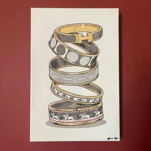 Oliver Gal Decorative Logo Art Print in Canvas